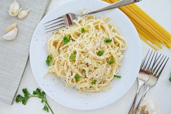 Best Parmesan Garlic Linguine Recipe Savory Experiments 7801