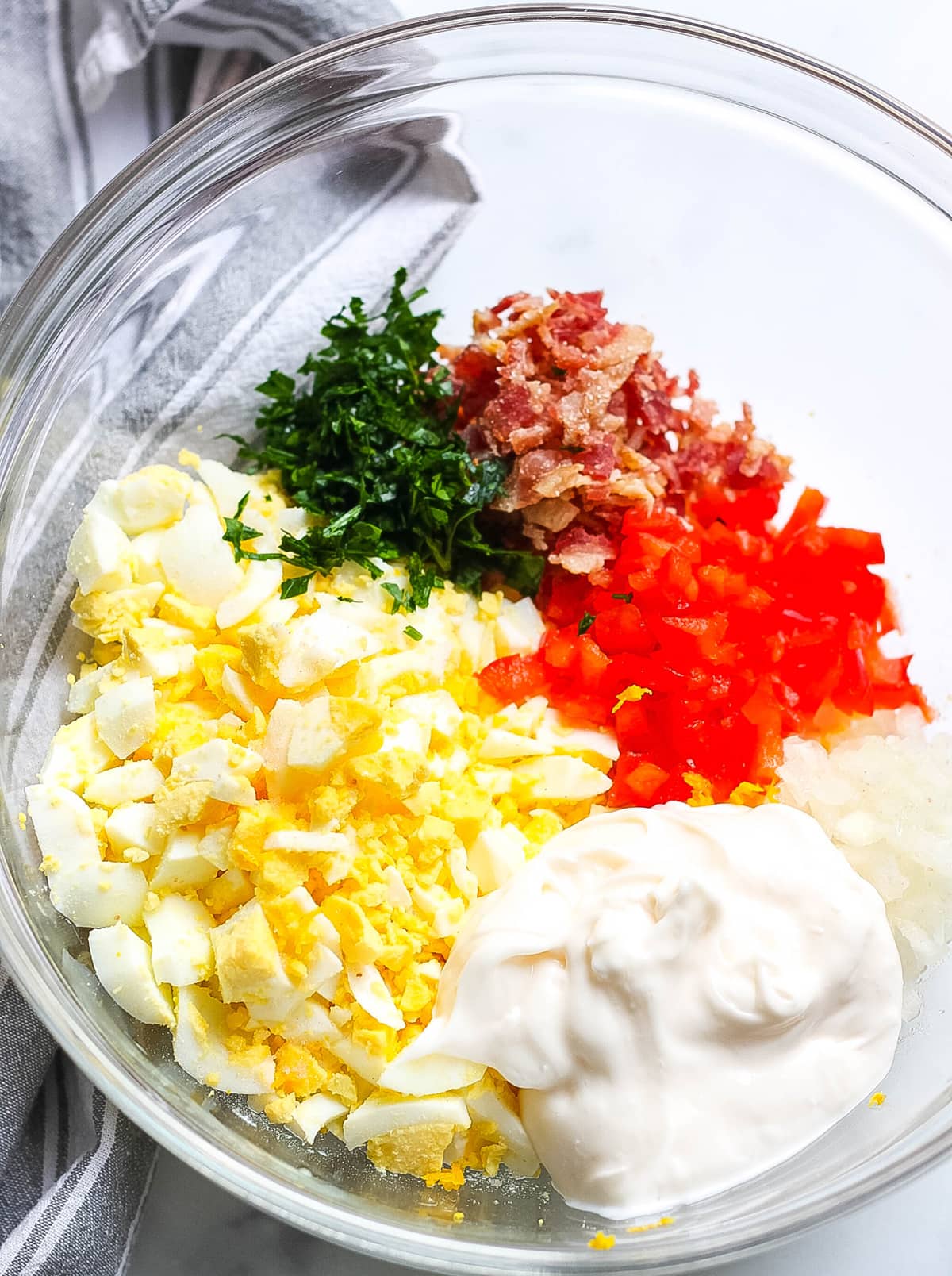 The Best Egg Salad Recipe with Bacon - Savory Experiments