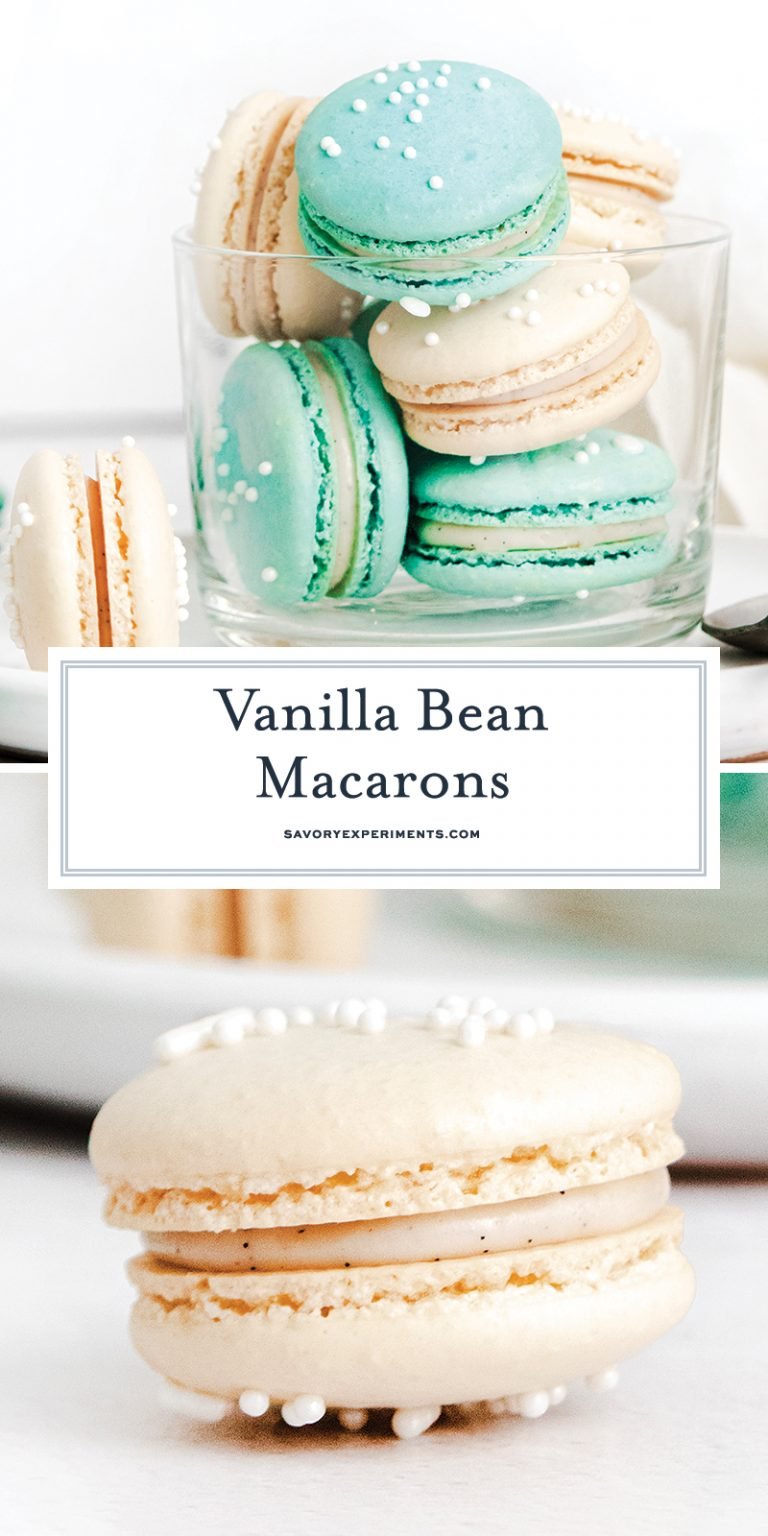 Vanilla Macarons - French Macarons w/ Cream Cheese Filling + Tips