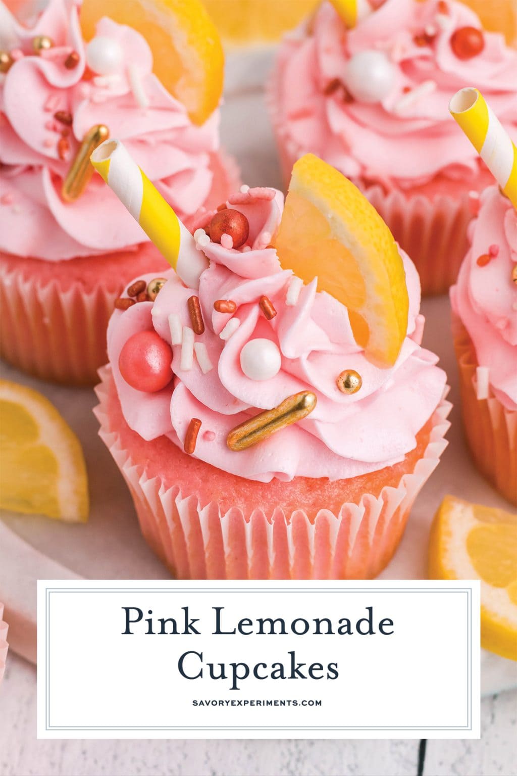 Pink Lemonade Cupcakes - Easy Cupcakes From A Box Mix