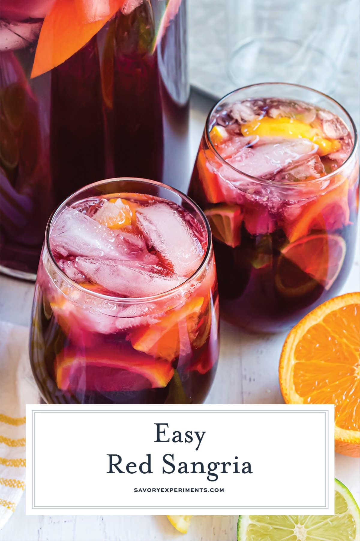 Sweet Red Sangria- Easy Sangria Recipe with Fresh Fruit