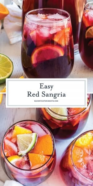 Sweet Red Sangria- Easy Sangria Recipe With Fresh Fruit