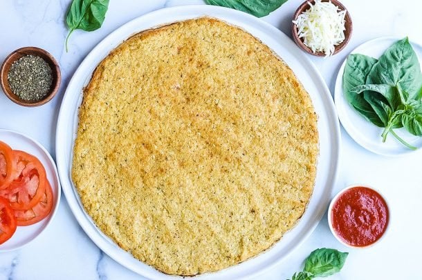 Parmesan Cauliflower Pizza Crust - A Low Carb Pizza Option