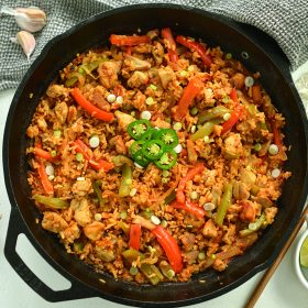 BEST Tex -Mex Chicken and Rice Skillet - EASY to Customize!