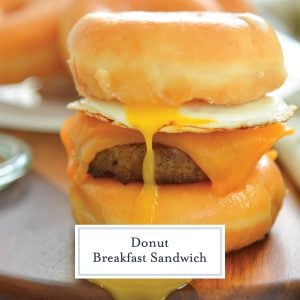 Donut Breakfast Sandwich - A Sweet & Savory Breakfast Sandwich