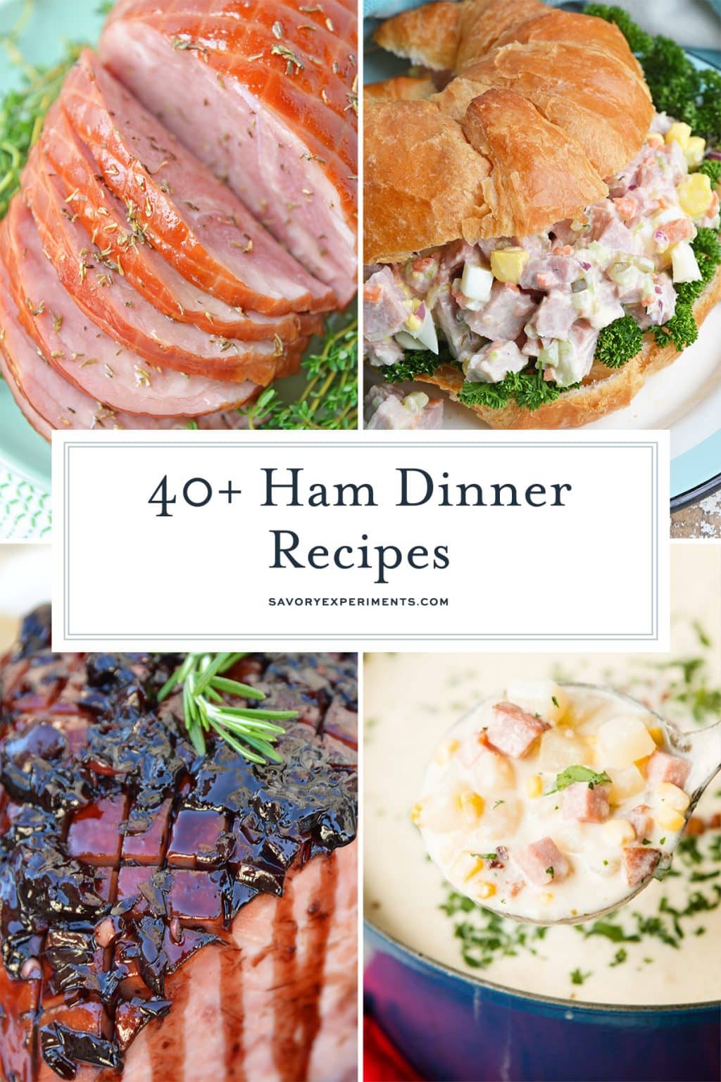 40+ Ham Dinner Ideas JUICY Baked Ham and Leftover Ham Recipes