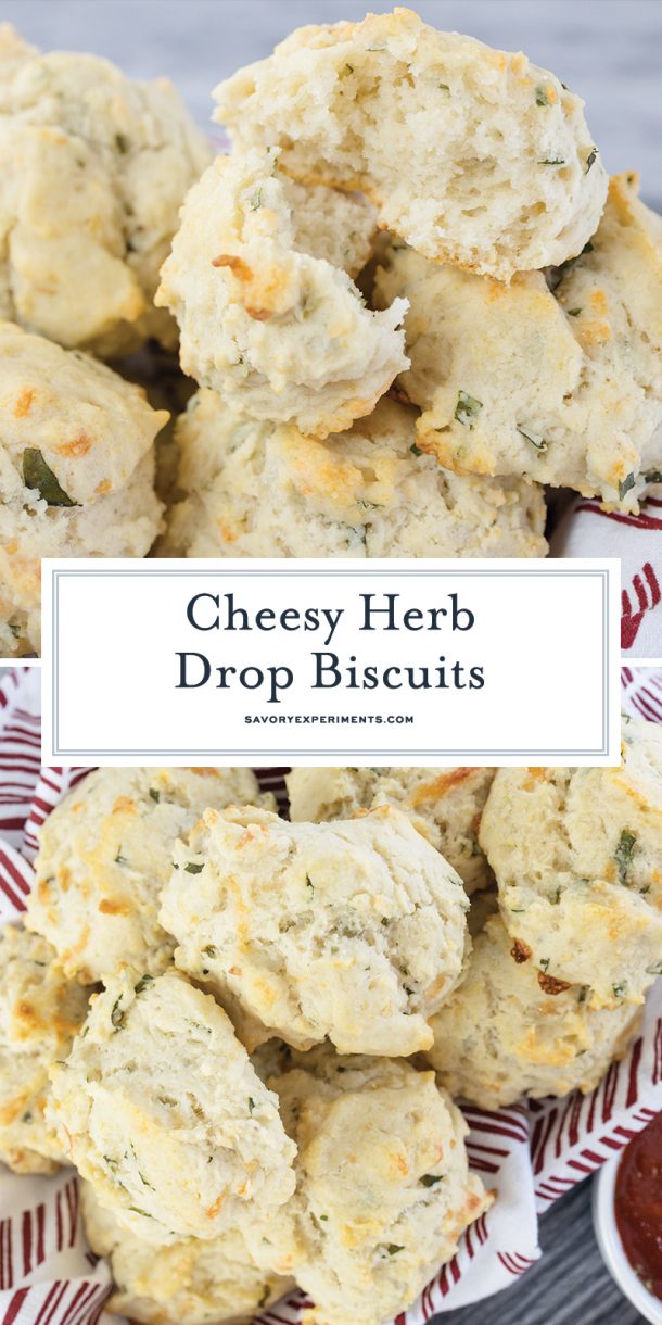 Buttery Cheese Herb Drop Biscuits- Ready in Just 30 Minutes!