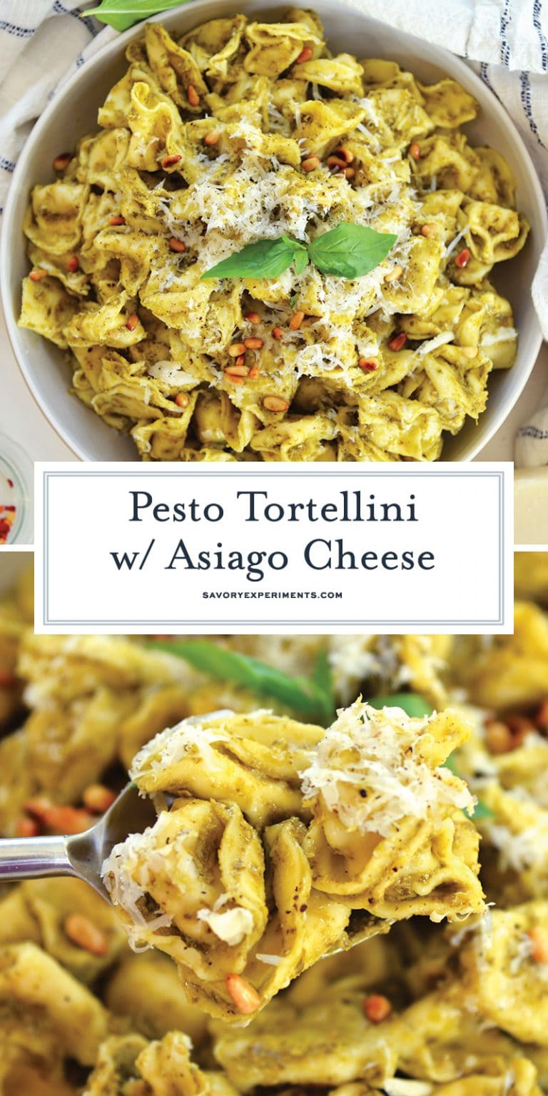 BEST Pesto Tortellini with Asiago Recipe (Only 5 Ingredients!)