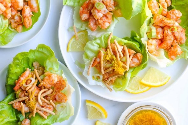 Ginger Shrimp Lettuce Wraps - Easy Lettuce Wrap Recipe