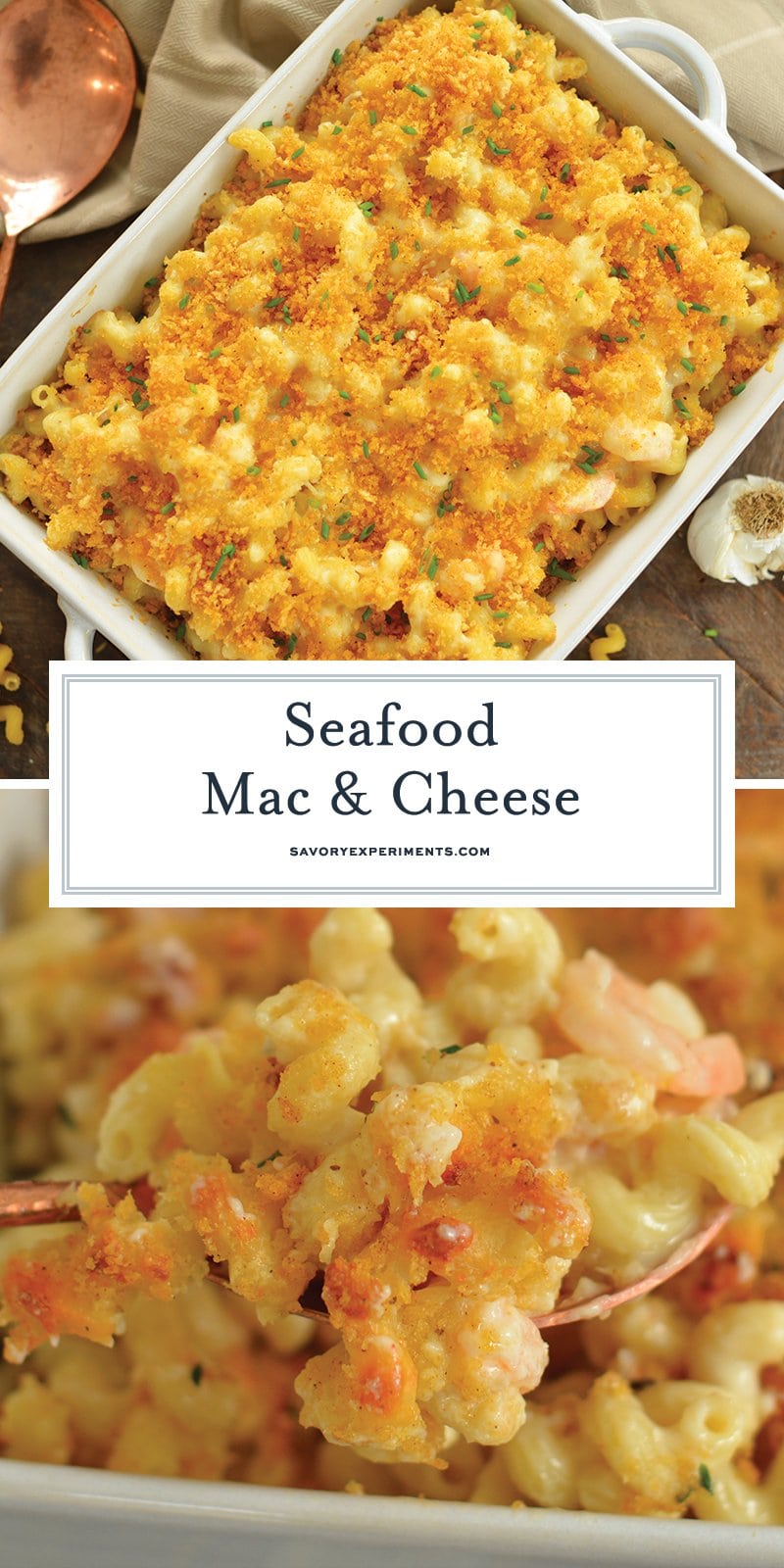 seafood mac and cheese recipe for pinterest