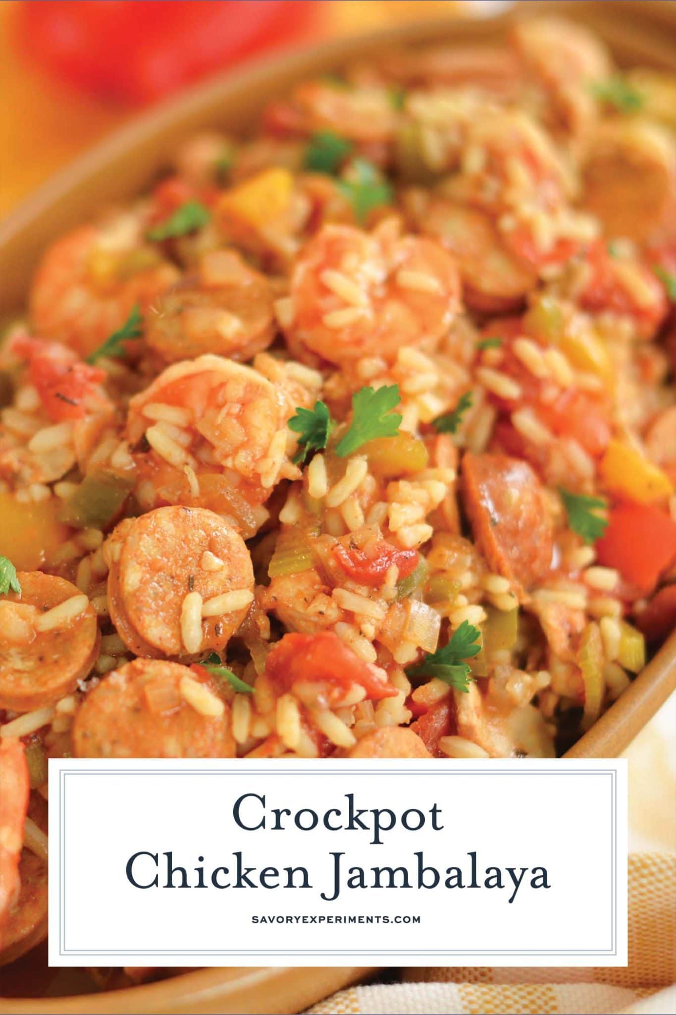 Slow Cooker Chicken Jambalaya - Delicious Slow Cooker Chicken Recipe