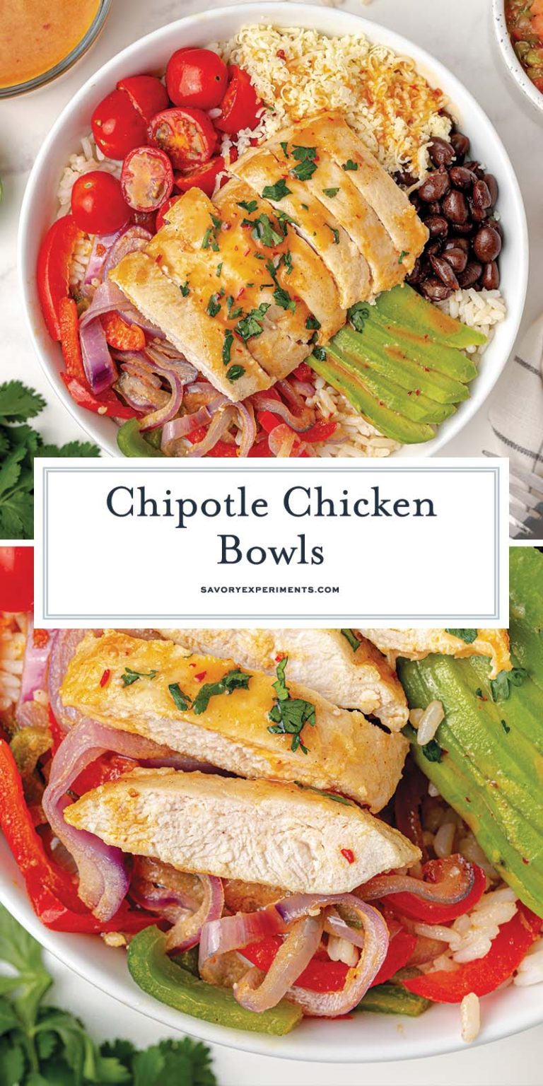 Chipotle Chicken Bowls {One Dish Meal- Perfect for Meal Prep!)