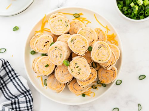 Buffalo Chicken Tortilla Pinwheels