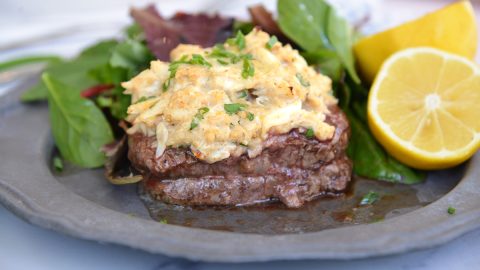 How to make Steak Oscar Style - Surf and Turf! 