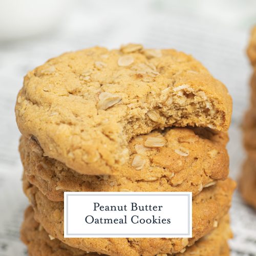 Soft Peanut Butter Oatmeal Cookies - Savory Experiments