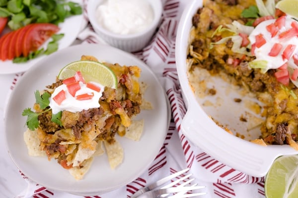 Easy Taco Bake Casserole Recipe: Make Ahead + Freezer Friendly