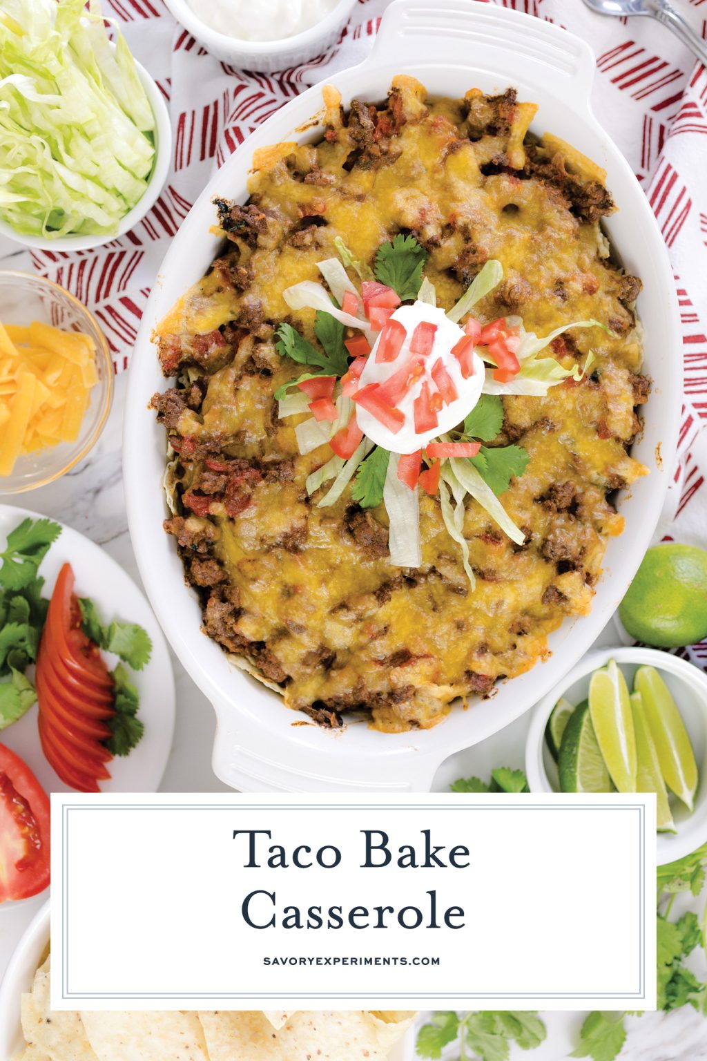 Easy Taco Bake Casserole Recipe: Make Ahead + Freezer Friendly