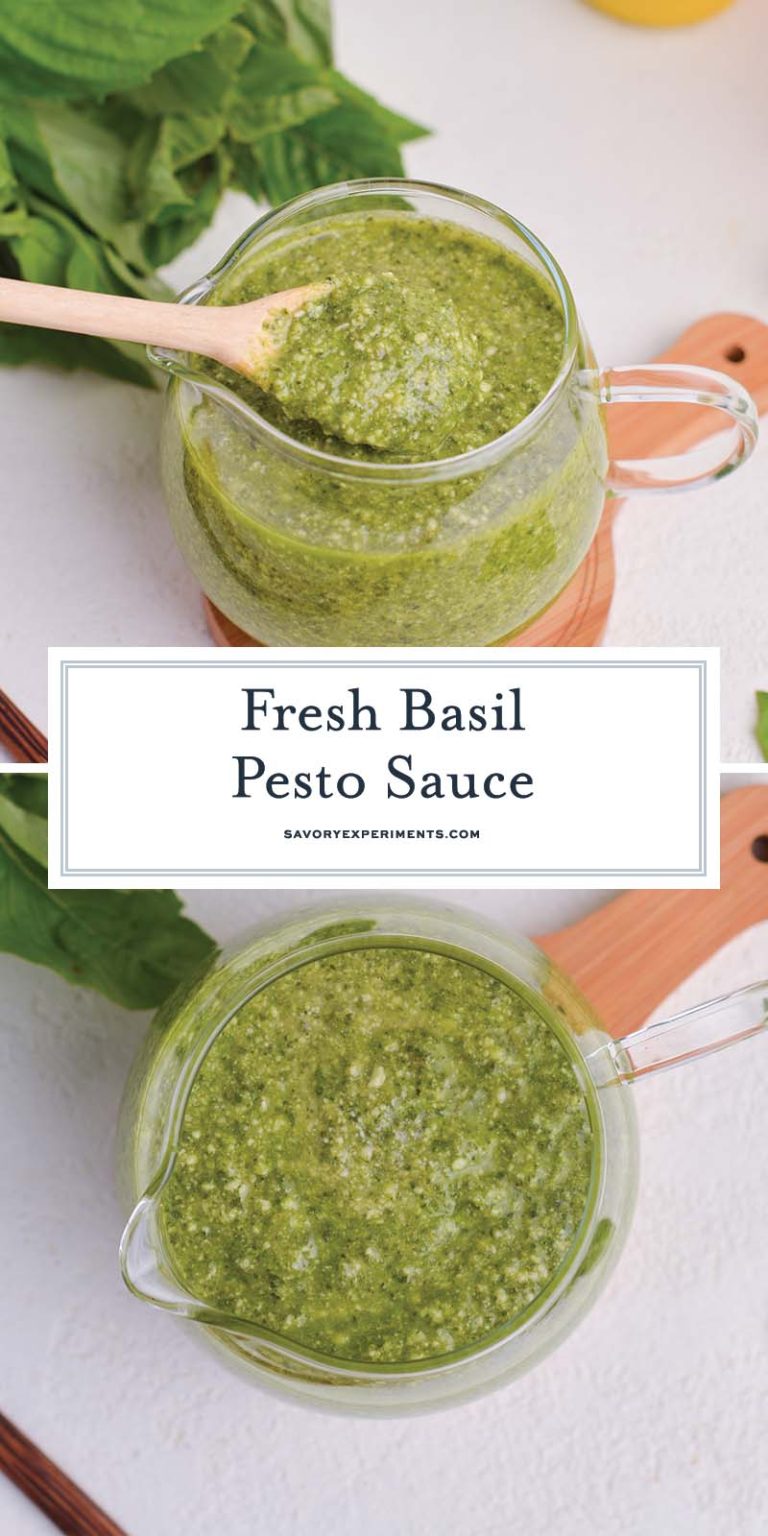 BEST Basil Pesto Sauce Recipe (Easy Recipe To Make Pesto!)