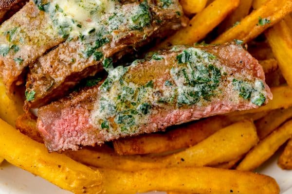 Buttery Easy Steak Frites - Pan Seared Steak W/ Crispy Fries