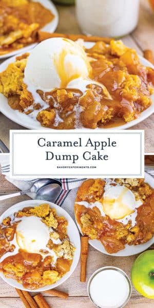 🍎Easy Caramel Apple Dump Cake Recipe - Savory Experiments