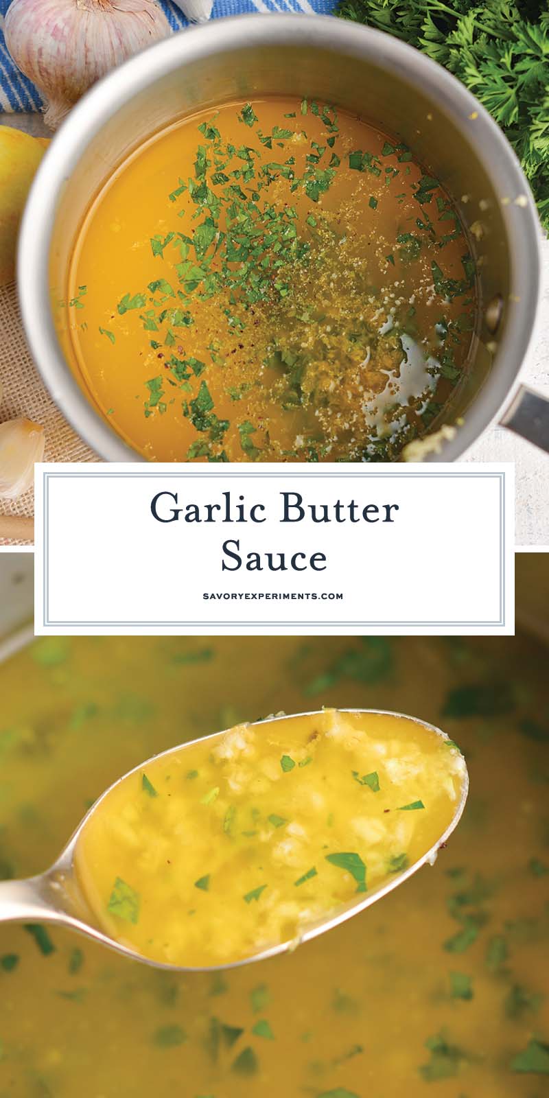 herb garlic butter sauce recipe for pinterest