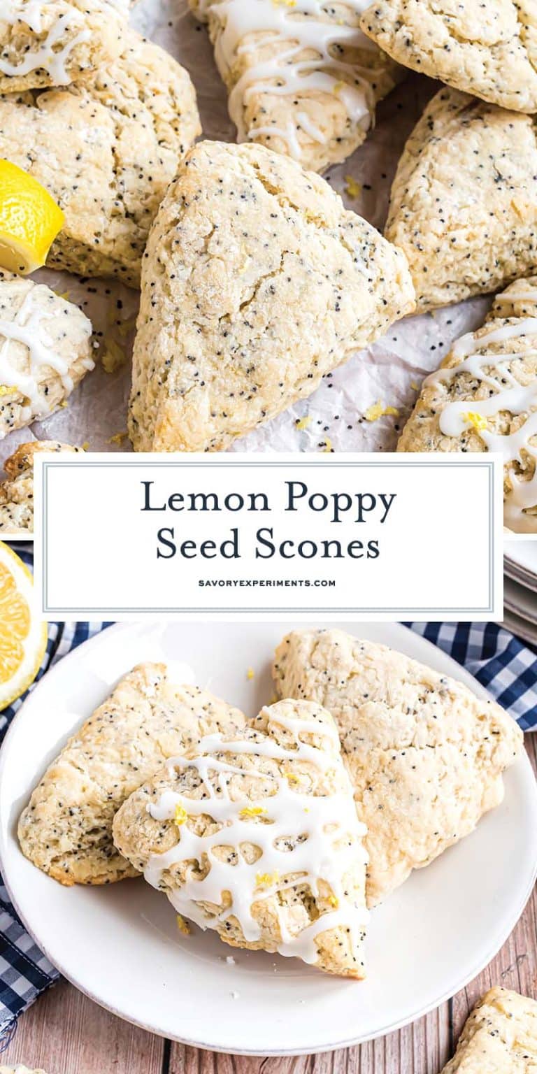 BEST Lemon Poppy Seed Scones Recipe (Bright & Fresh Flavor!)