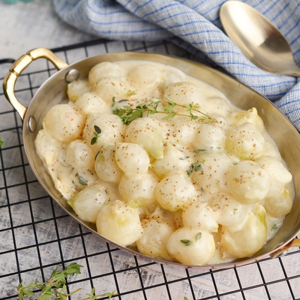 EASY Creamed Onions Recipe (w/ Simple Pantry Ingredients!)