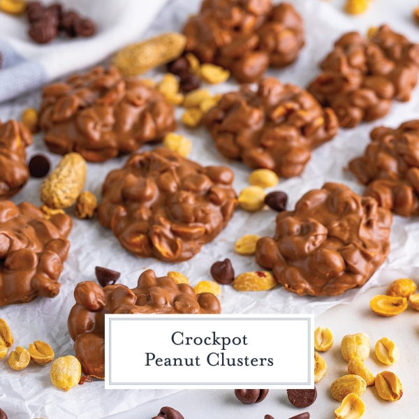 BEST Crockpot Peanut Clusters Recipe (Only 5 Ingredient Treat!)