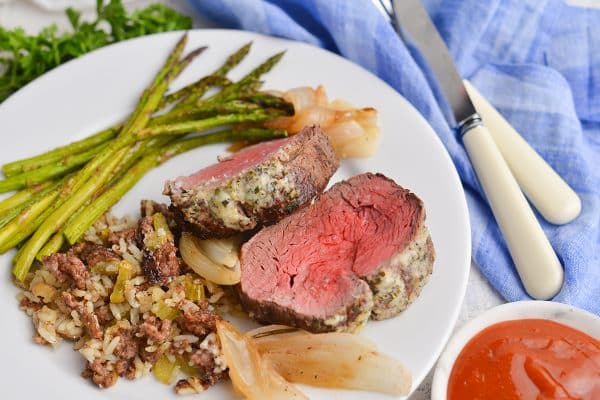 Herb & Garlic Roast Beef Tenderloin (Elegant Dinner Recipe!)