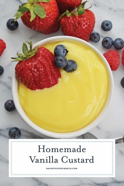 Homemade Vanilla Custard Recipe - Savory Experiments