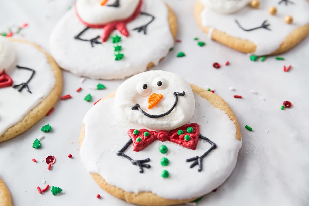 Melting Snowman Cookies - Fun Cookie Recipes
