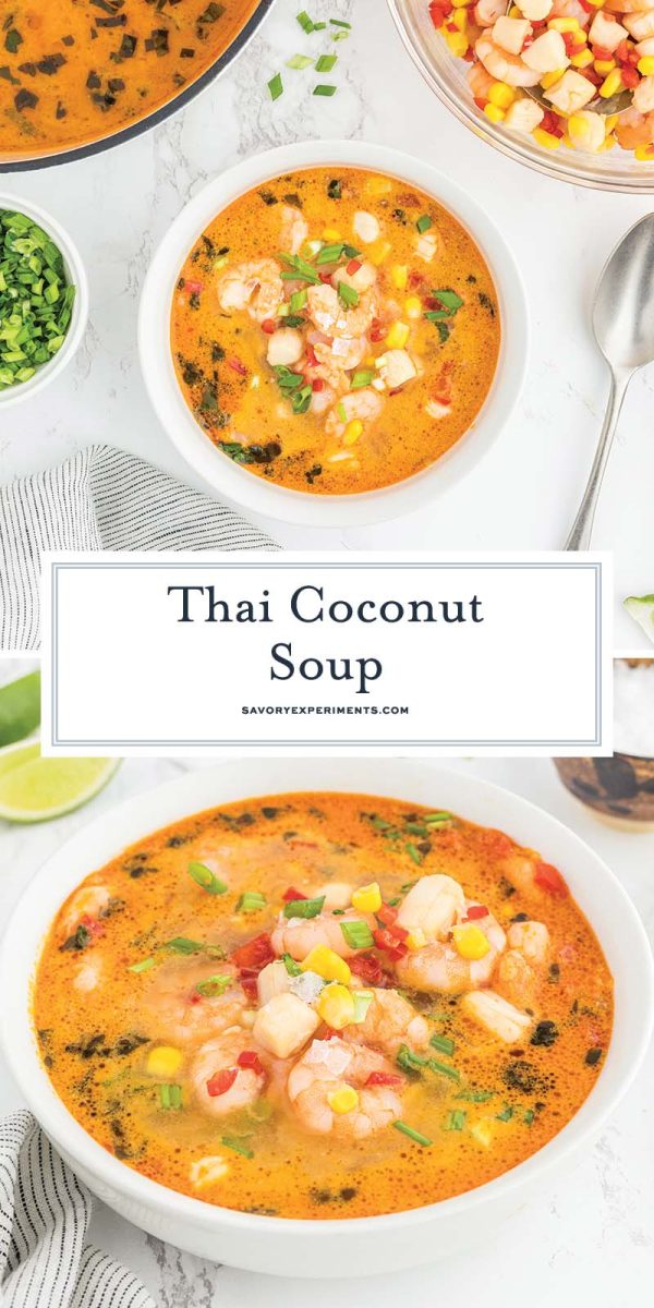 EASY Thai Coconut Soup (Seafood Soup with Coconut Milk!)