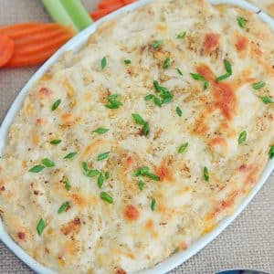 overhead shot of maryland crab dip