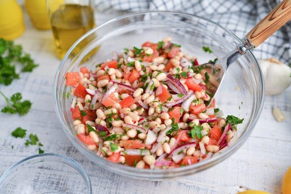 BEST Navy Bean Salad Recipe (Piyaz) Ready in 20 Minutes!