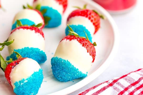 All American Strawberries - The Perfect 4th of July Dessert!