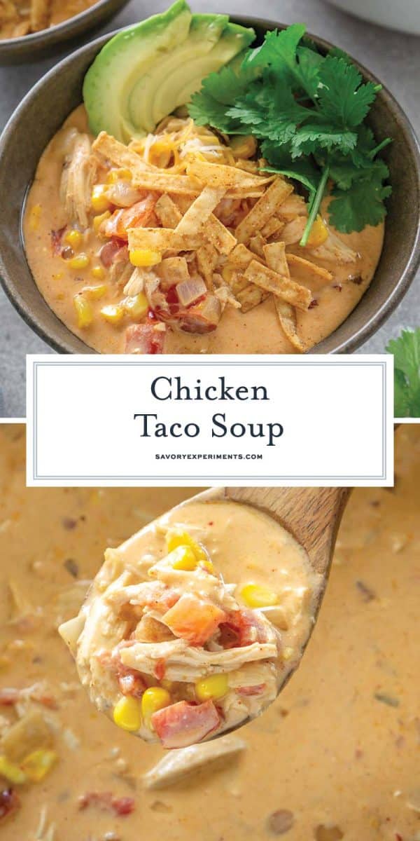 BEST Chicken Taco Soup Recipe - Savory Experiments