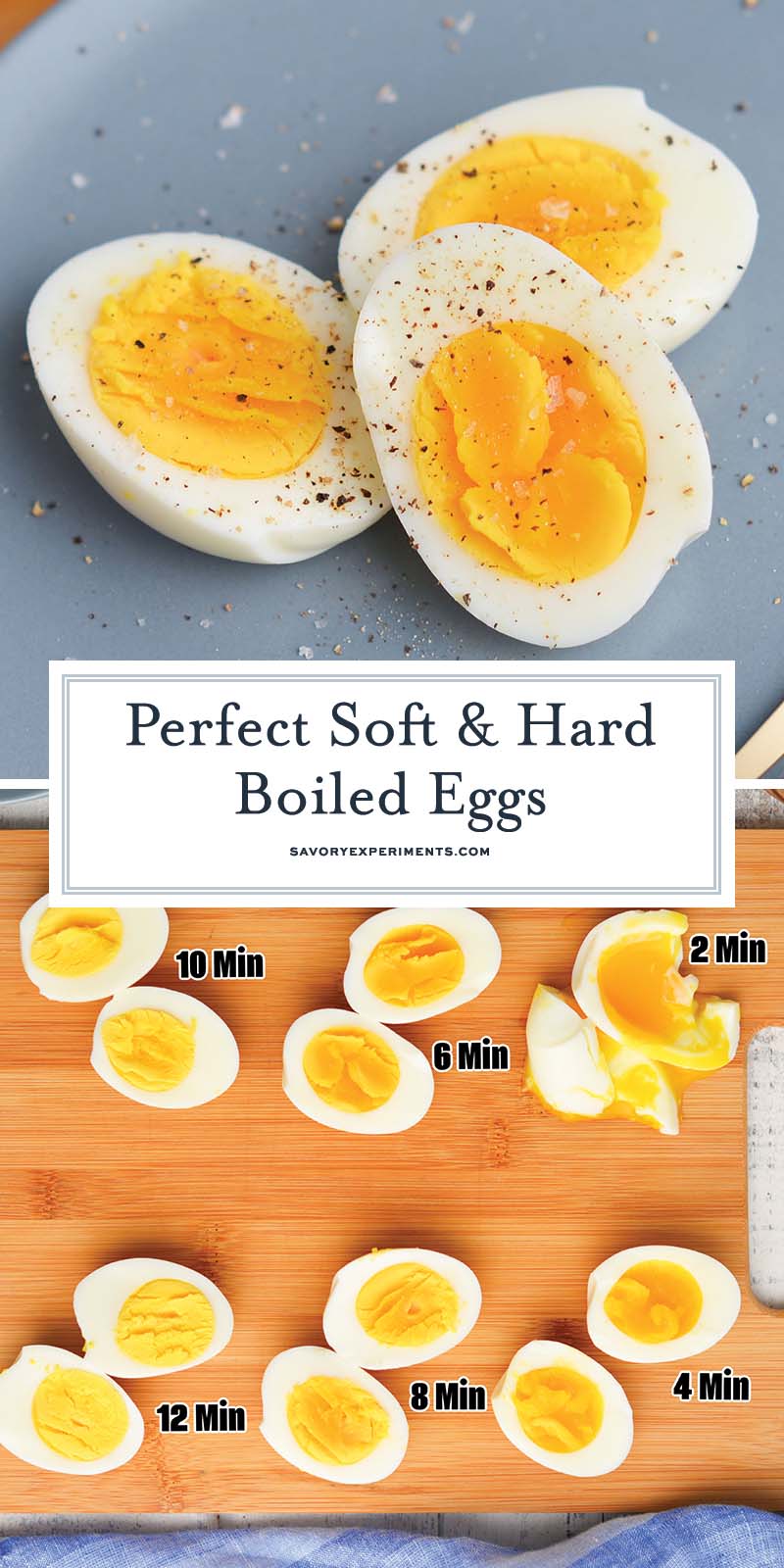 Hard Boiled Eggs without Shell, 6 & 12 Egg Cups