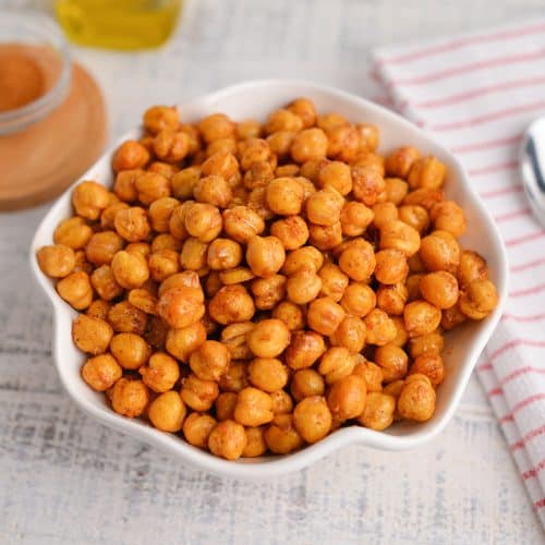 BEST Air Fryer Chickpeas Recipe (Crispy, Savory Chickpeas!)