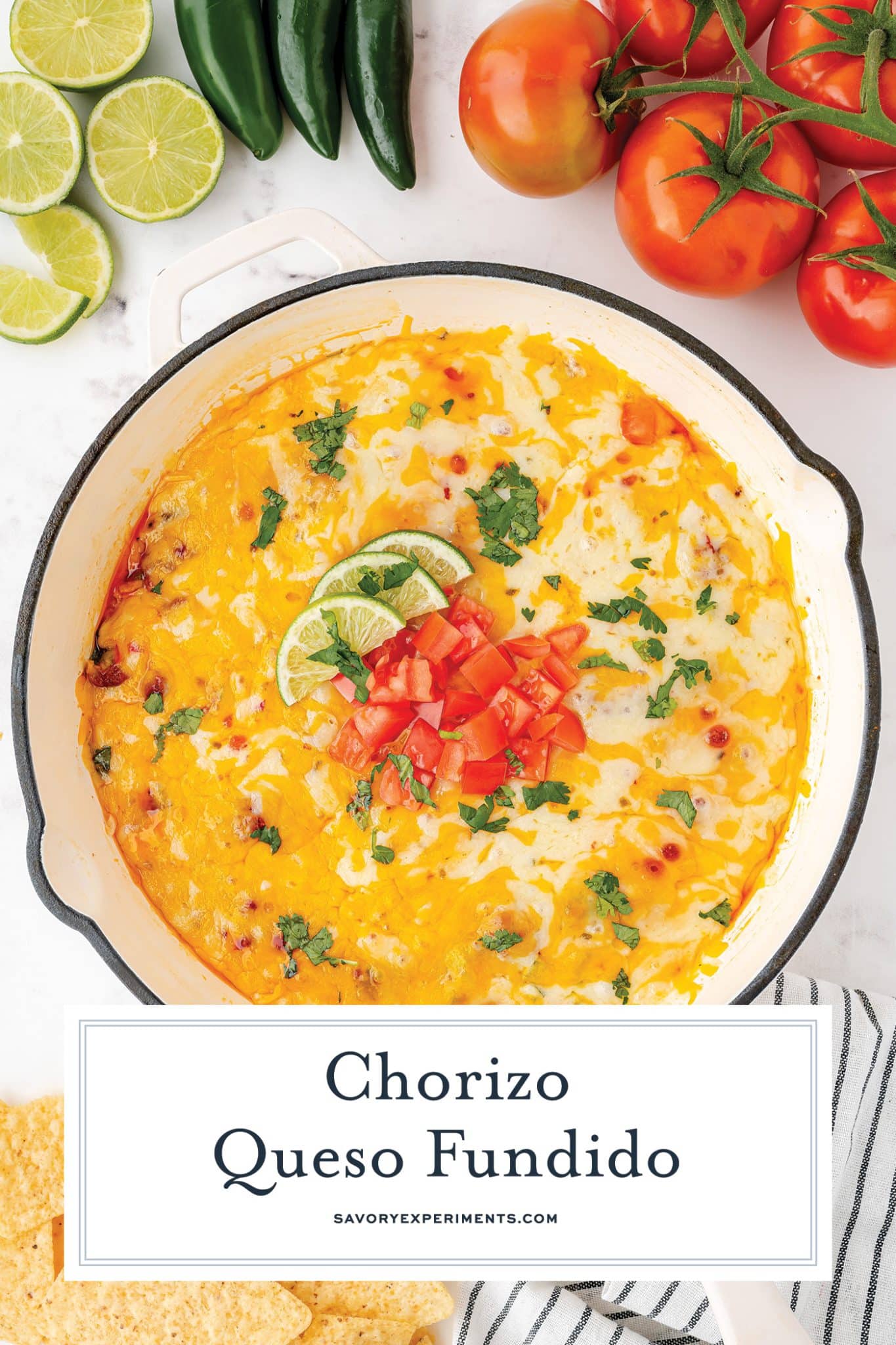 EASY Chorizo Queso Fundido (BEST Mexican Cheese Dip!)