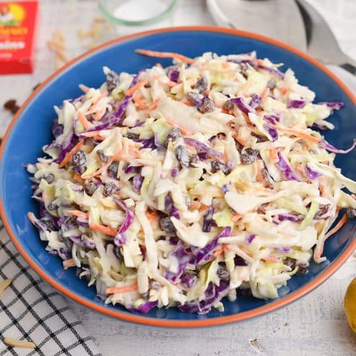 Creamy Coleslaw With Almond Raisins Easy Coleslaw Recipe 5264