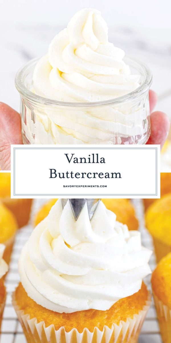 BEST Vanilla Buttercream Frosting (Bakery Style Buttercream!)