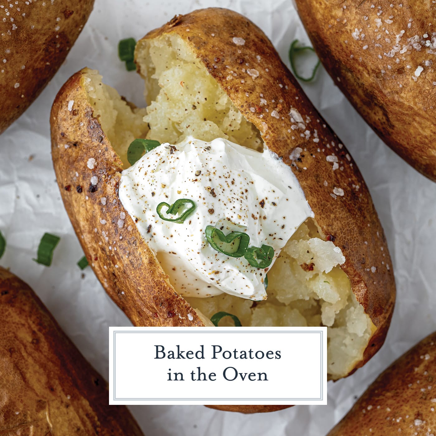 EASY Baked Potatoes in Oven (Crispy Skin & Fluffy Potatoes!)