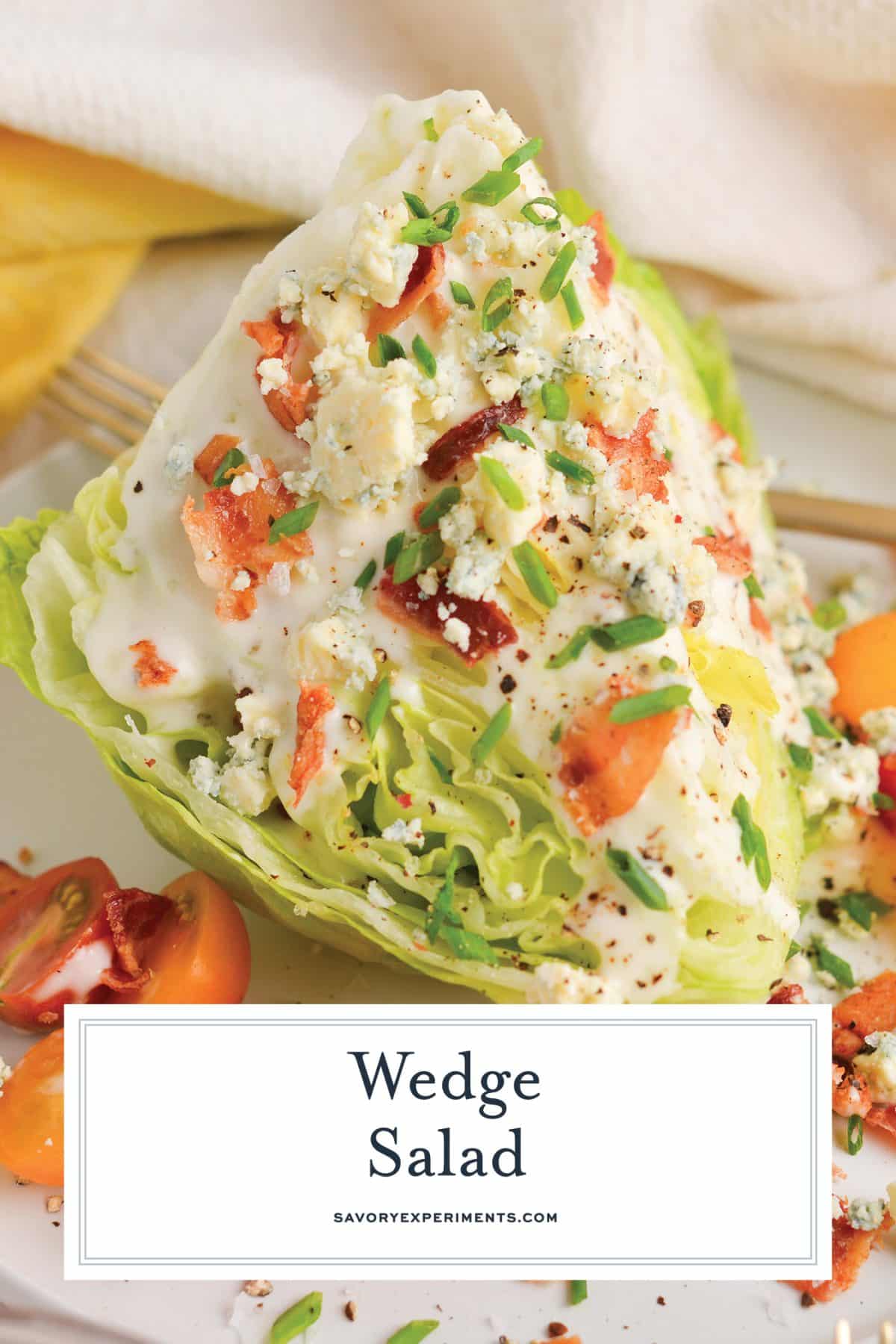 EASY Wedge Salad Recipe (Classic Steakhouse Salad Favorite!)