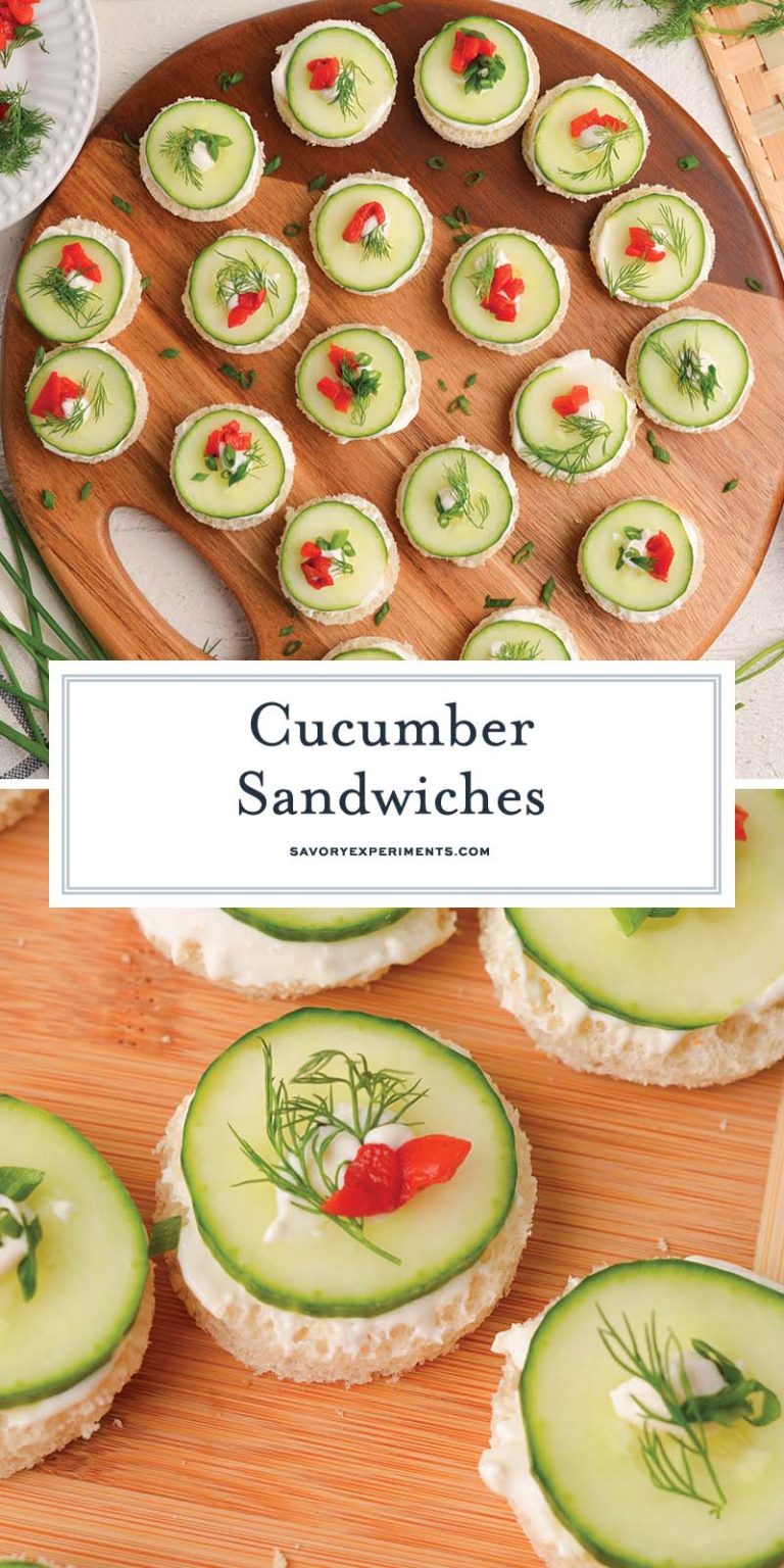 EASY Cucumber Sandwiches (Perfect Party Finger Food Recipe!)
