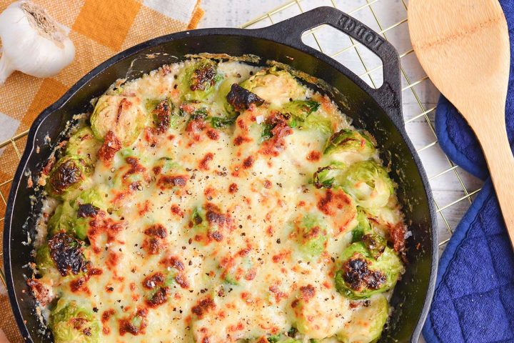 BEST Brussels Sprouts Au Gratin Recipe (EASY Veggie Side Dish)