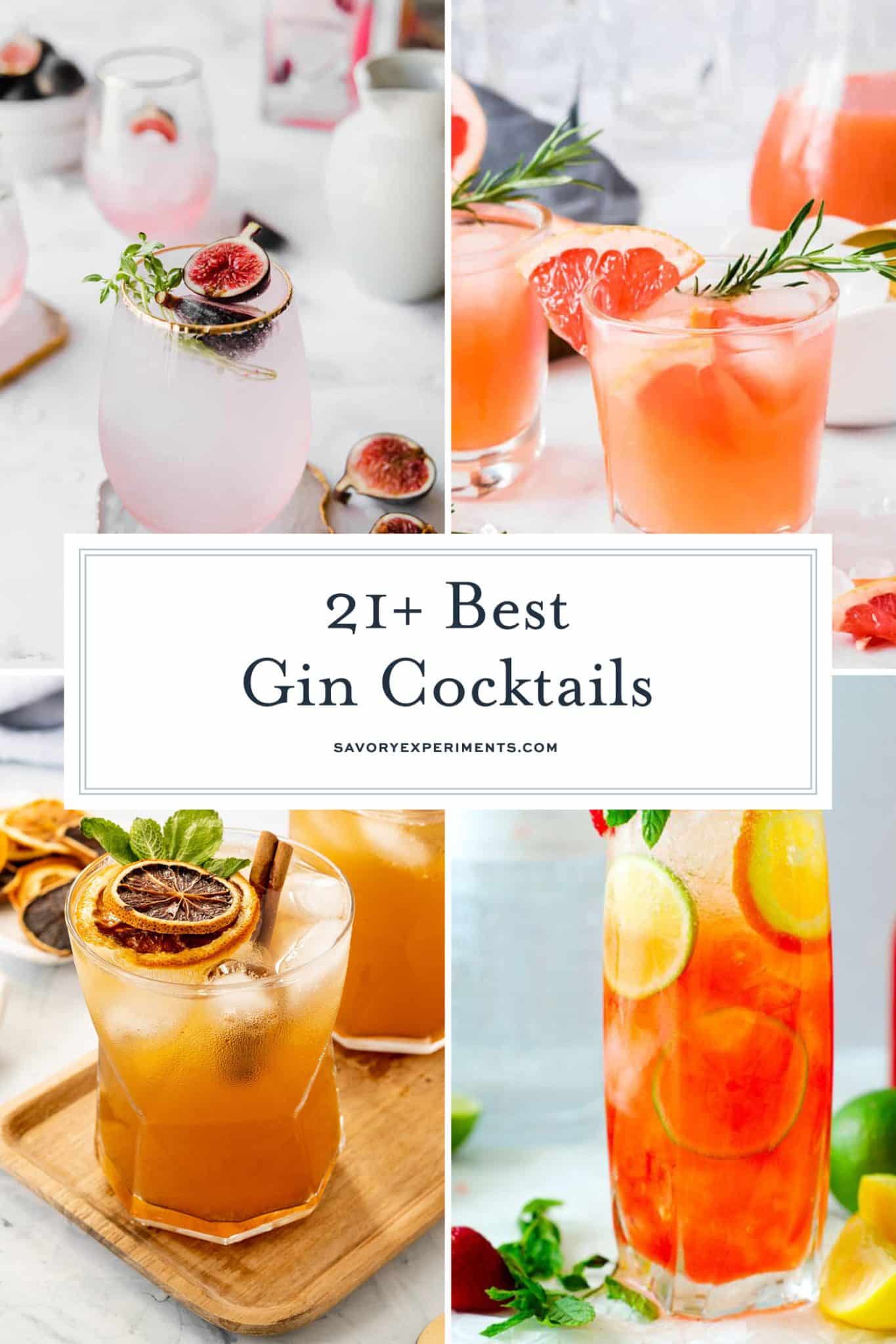 21+ BEST Gin Cocktails (Fruity, Floral and Refreshing Cocktails!)