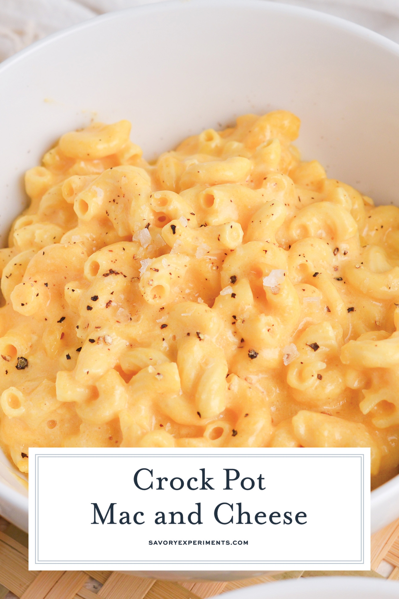 EASY Crock Pot Mac And Cheese (Slow Cooker Mac & Cheese!)