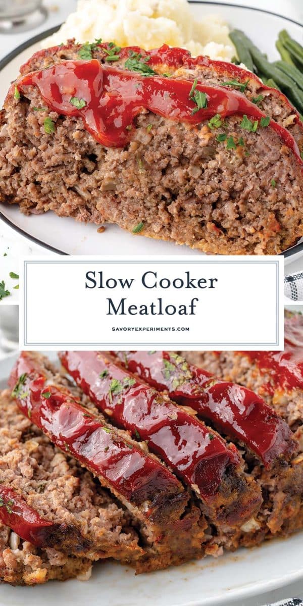 BEST Slow Cooker Meatloaf Recipe (Meatloaf in the Crock Pot!)