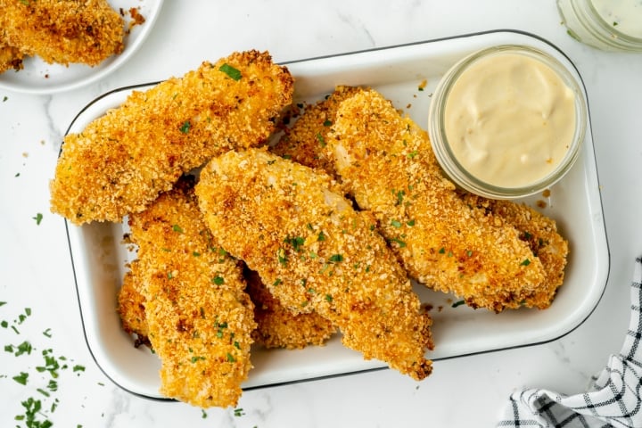 EASY Crispy Baked Chicken Tenders (Loved By Kids and Adults!)