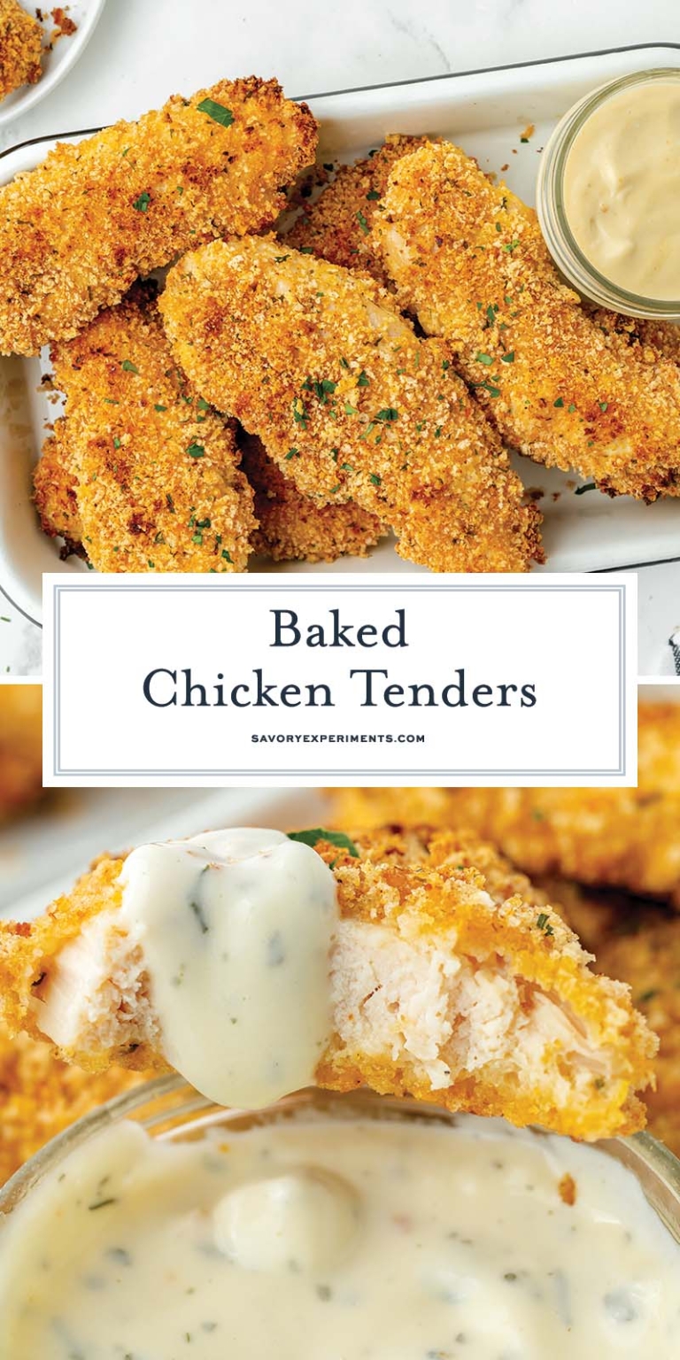 EASY Crispy Baked Chicken Tenders (Loved By Kids and Adults!)